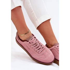 Women's Suede Sneakers Big Star von Daniel Lopez SS2D4010 Pink rosa 2