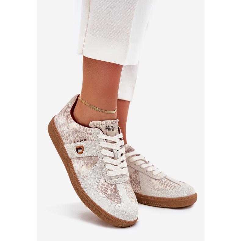 Damen -Sneaker Big Star von Daniel Lopez SS2D4032 Tier Beige Muster 1