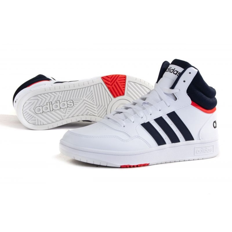 Adidas Hoops 3.0 Mid M GY5543 Schuhe weiß marineblau 1