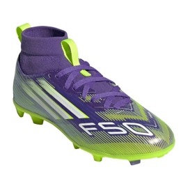 Adidas F50 Club TF Mid JR JI0039 Fußballschuhe lila 2