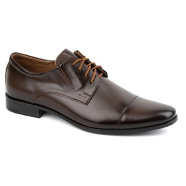 Olivier Herrenschuhe formales Leder 288 Dunkelbraun 2