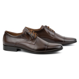 Olivier Herrenschuhe formales Leder 288 Dunkelbraun 3