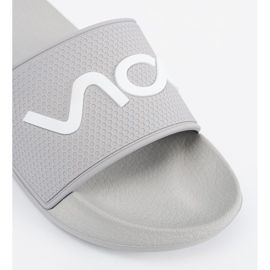 Shelvt Hellgrau Flip -Flops mit der Inschrift 1