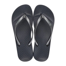 Frauen Ipanema Flip -flops Anatomica 81030 BB624 Schwarz grau 1