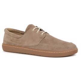 Olivier Frauenmokassins barfuß 0797W - polnische Spitzen -up -Lederschuhe beige 2