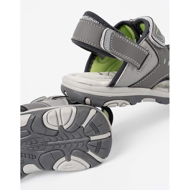 Shelvt Graue Jungen Sandalen 1
