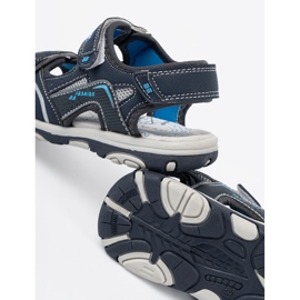 Shelvt Graue Jungen Sandalen blau 1