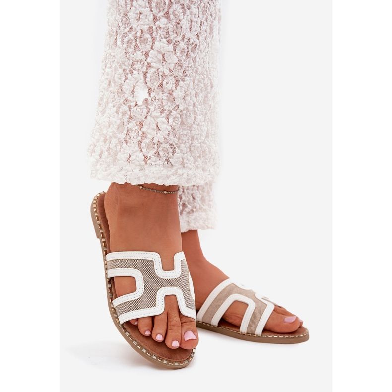 Boto Flatflip -flip -flip -flops für Frauen weiß 1