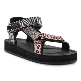 Sandalen D.Franklin Forest High Strips Tierdruck DFSH404002-ABLA schwarz 1