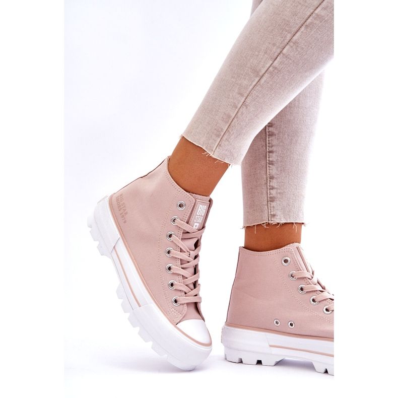 Nude Big Star Damen Turnschuhe LL274157 rosa 2