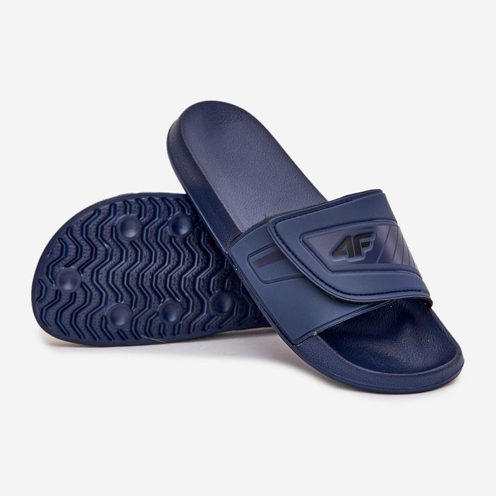Männer Flip-Flops mit Klettverschluss 4FMM00fflim091-31s Marineblau 2