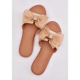 Boto Flat -theeled -Flip -Flops für Frauen mit einem goldenen Tille Tanira 2