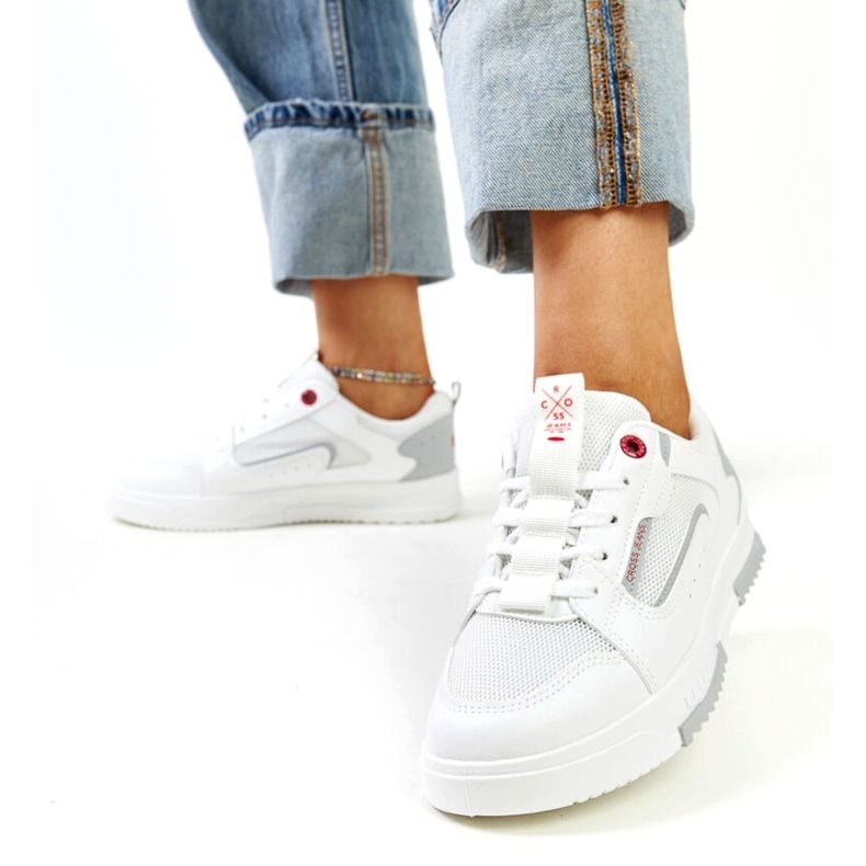 Cross Jeans Weiße Sport -Sneaker von Frauen überqueren Jeans 2