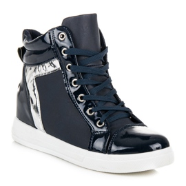 Emaks Lackierte Turnschuhe blau 1