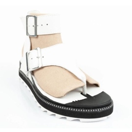 Frauensandalen Sorel NL6272-125 zehenstegsandalen weiß 2