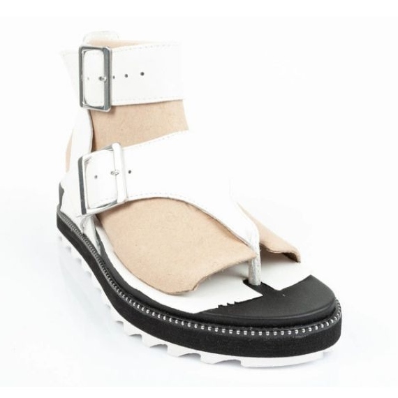 Frauensandalen Sorel NL6272-125 zehenstegsandalen weiß 2