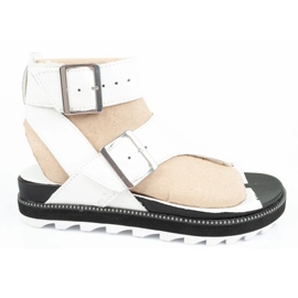 Frauensandalen Sorel NL6272-125 zehenstegsandalen weiß 8