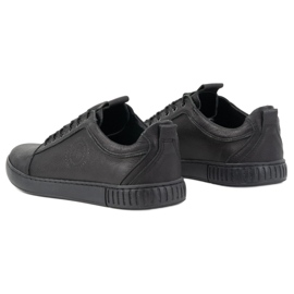 Polbut Herren Freizeitschuhe aus Leder 2121/2 schwarz 9