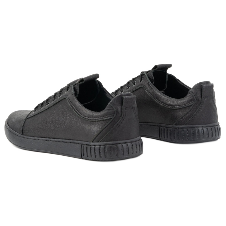 Polbut Herren Freizeitschuhe aus Leder 2121/2 schwarz 9