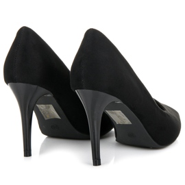 Pumps aus schwarzem Wildleder 1