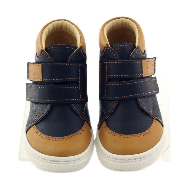 Jungenschuhe mit Klettverschluss Bartuś marineblau braun 4