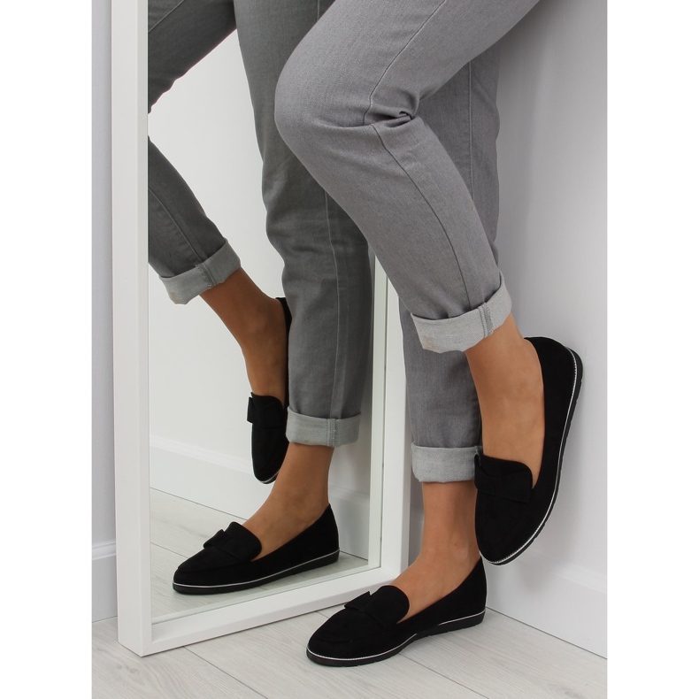 Schwarze Damen-Slipper 127-2 schwarz 1