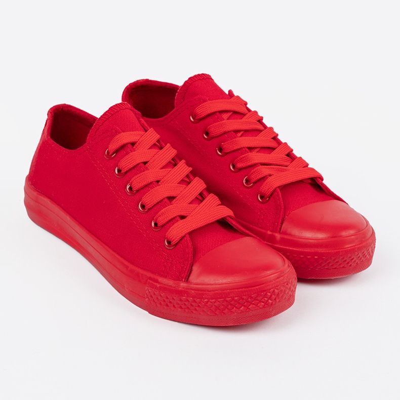 Shelvt Rote Damen-Sneaker 1
