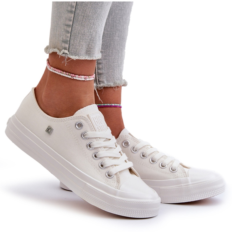 Klassische Frauen -Sneaker Big Star NN274285 Weiß 6