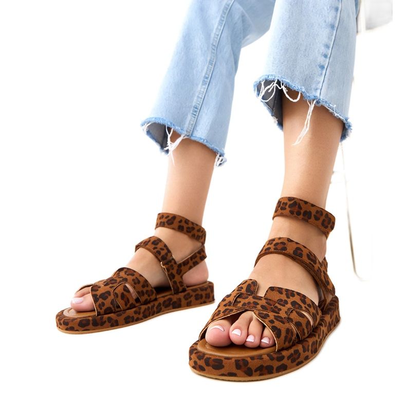 Maimuna Panther Sandalen, die mit Knöchel befestigt sind mehrfarbig 1