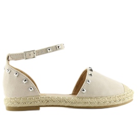Espadrilles mit Nieten beige 99-26 beige 1