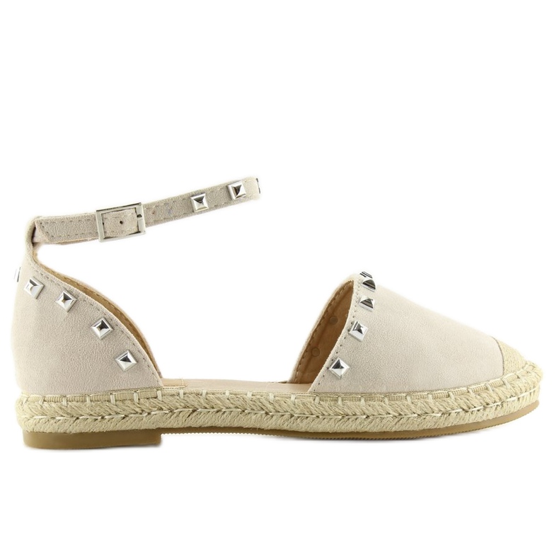 Espadrilles mit Nieten beige 99-26 beige 1