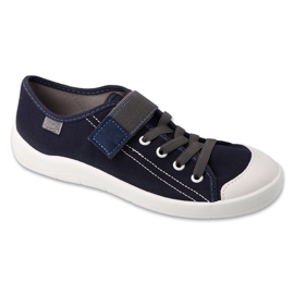 Befado Kinder -Turnschuhe mit Klettverschluss 251Q047 Marine Blue blau 2