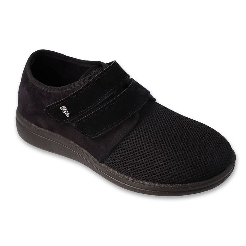 Dr.ORTO Befado Herrenschuhe mit Klettverschluss, PU 074M004, schwarz 1