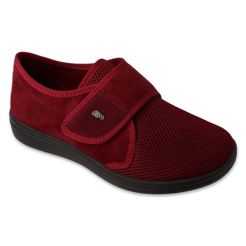 Befado Footwear Damenschuhe mit Klettverschluss und auswechselbarem PU-Einsatz 088D003 rot 1