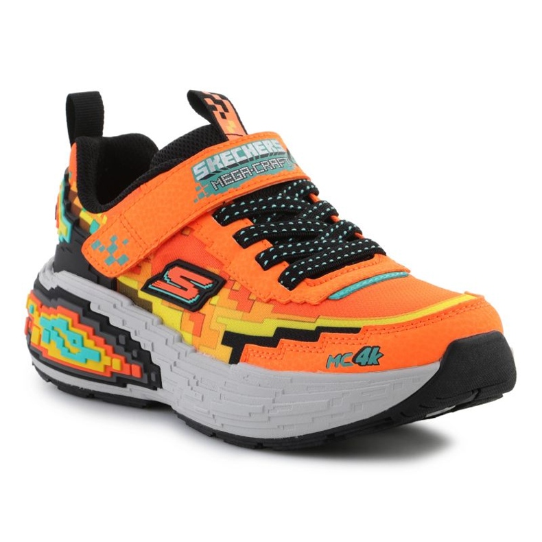 Skechers Mega-Craft 4K JR 402160L-ORBK-Schuhe orange 1