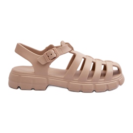 Marquiiz Römische Sandalen aus Schaumstoff für Damen Beige Gasaria 1