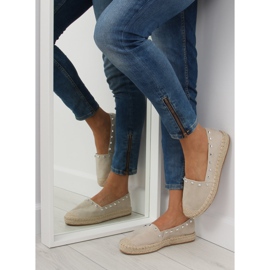 Beige Espadrilles für Damen 99-17 beige 1