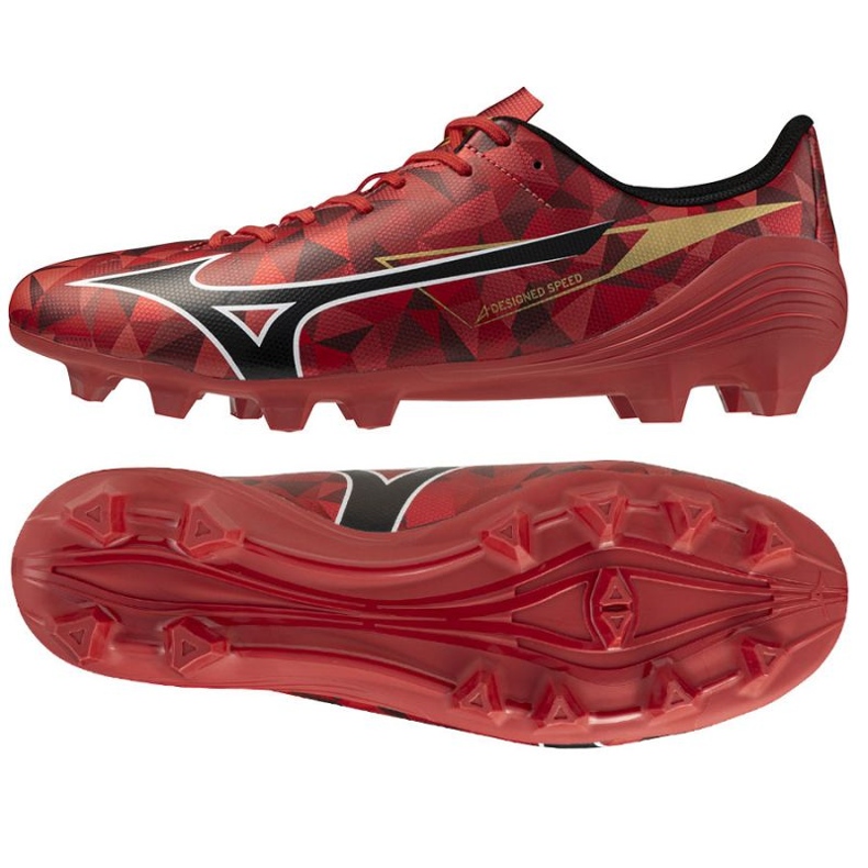 Mizuno Alfa II Wählen Sie FG P1GA256560 Schuhe rot 1