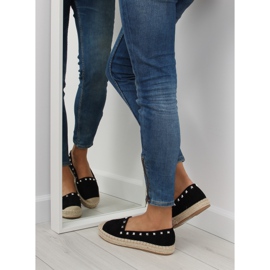 Schwarze Damen Espadrilles 99-17 schwarz 1