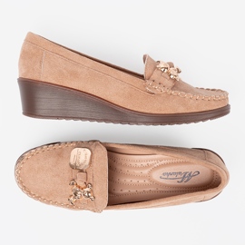 Shelvt Frauenschuhe mit Missie auf Anwendung beige 2