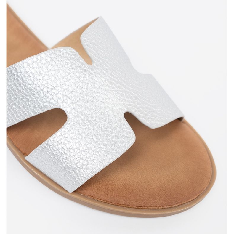 Shelvt Silber Frauensteuer mit Ausschnitten silber- 1