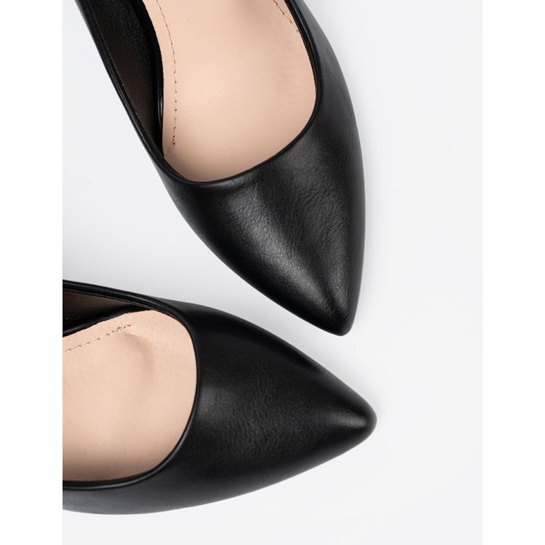 Sergio Leone Klassische schwarze Pumpen auf einer High Heel 1