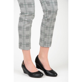 Super Me Schwarze Keilpumps 2