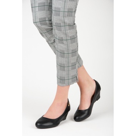 Super Me Schwarze Keilpumps 1