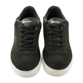 American Club Sportschuhe für Herren, graue 17003 Lederturnschuhe mehrfarbig 4