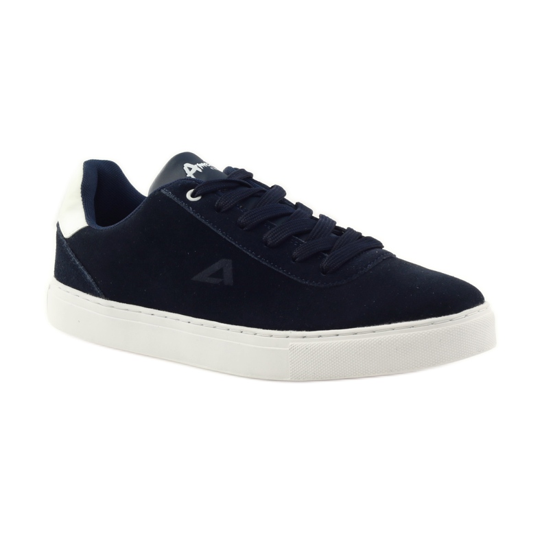American Club Herrenschuhe Turnschuhe American 17003 marineblaue Turnschuhe navy blau 1