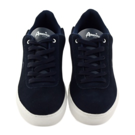 American Club Herrenschuhe Turnschuhe American 17003 marineblaue Turnschuhe navy blau 4