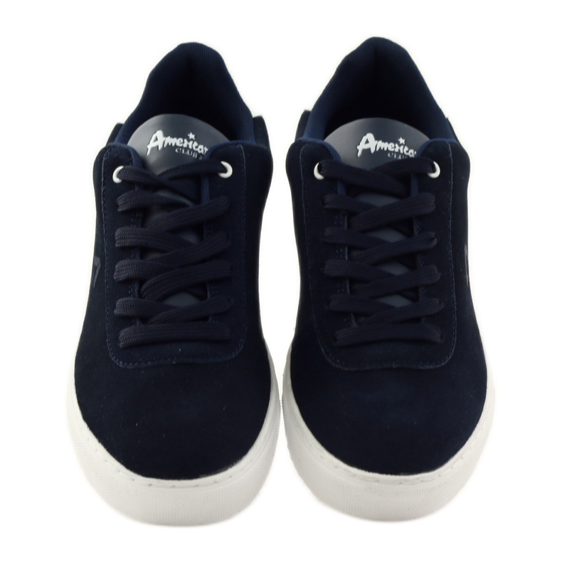American Club Herrenschuhe Turnschuhe American 17003 marineblaue Turnschuhe navy blau 4
