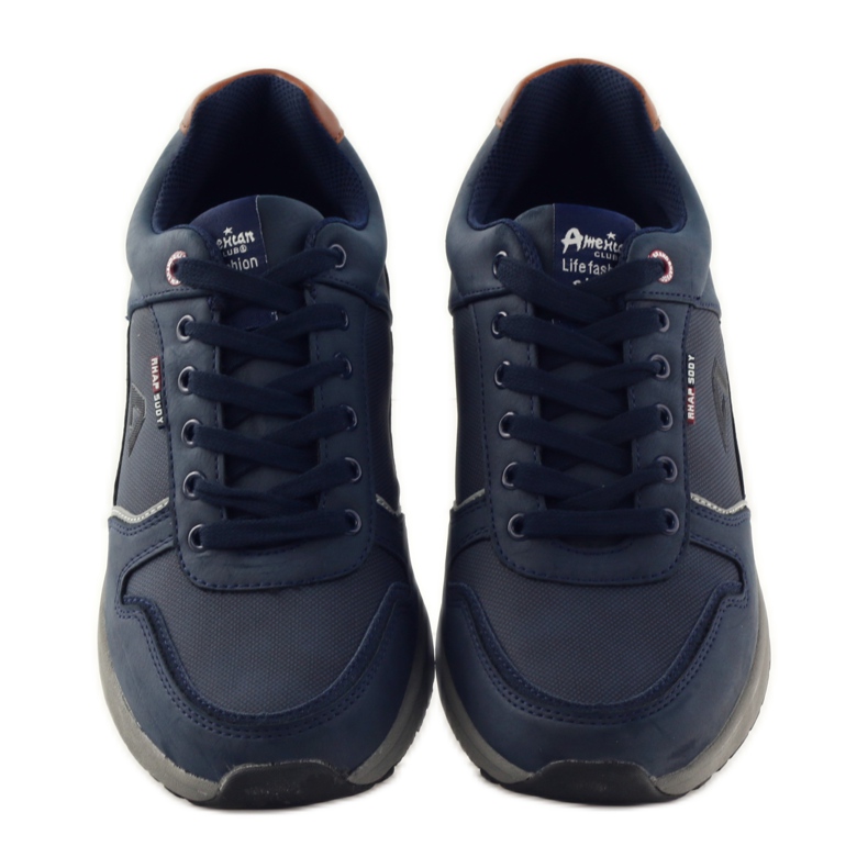 American Club Herren Sportschuhe American 610184 marineblaue Turnschuhe navy blau 4