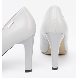 Goodin Graue klassische Hochpumpen mit hohen Schnälen 1